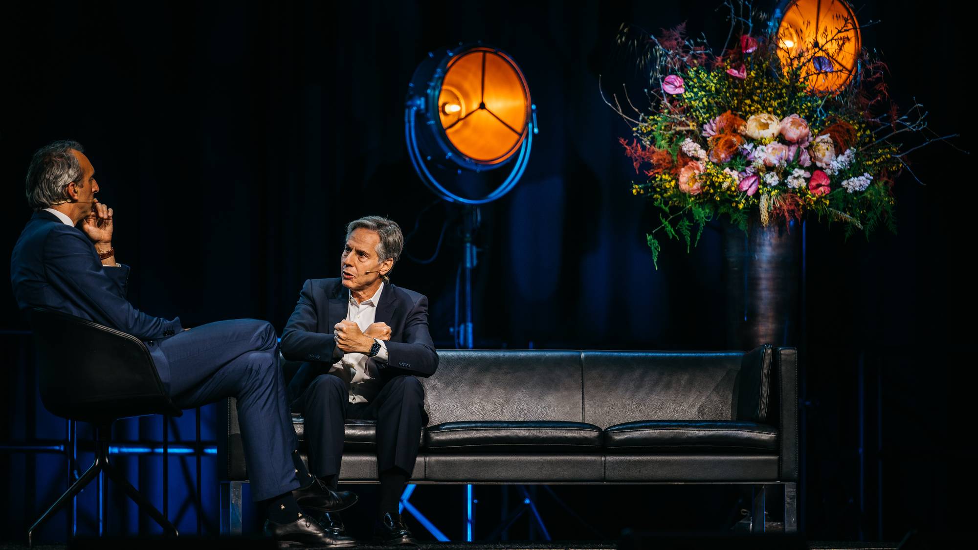 Diplomat og tidligere utenriksminister i USA Antony Blinken under Aqua Vision i Stavanger konserthus.