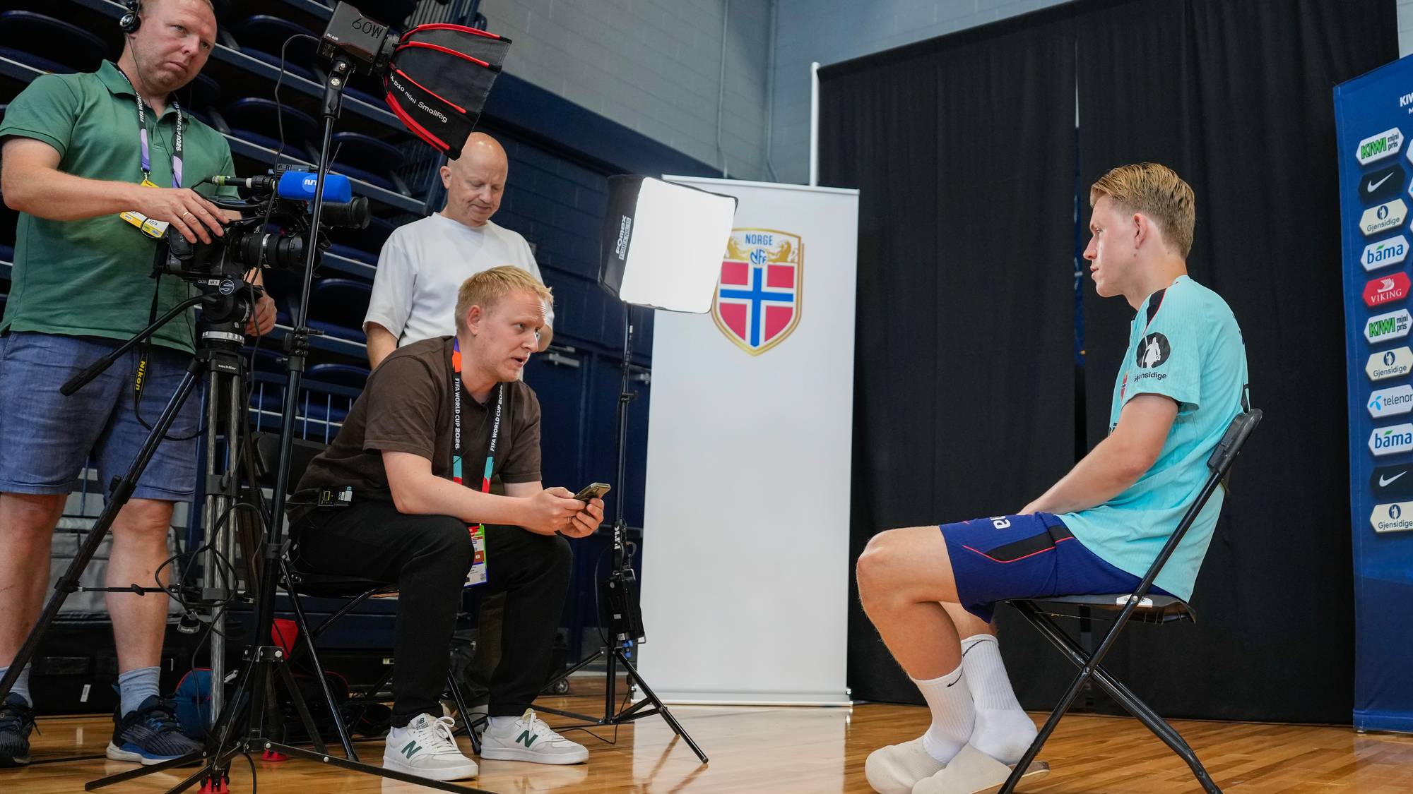 Lars Bryne og Jens Petter Hauge