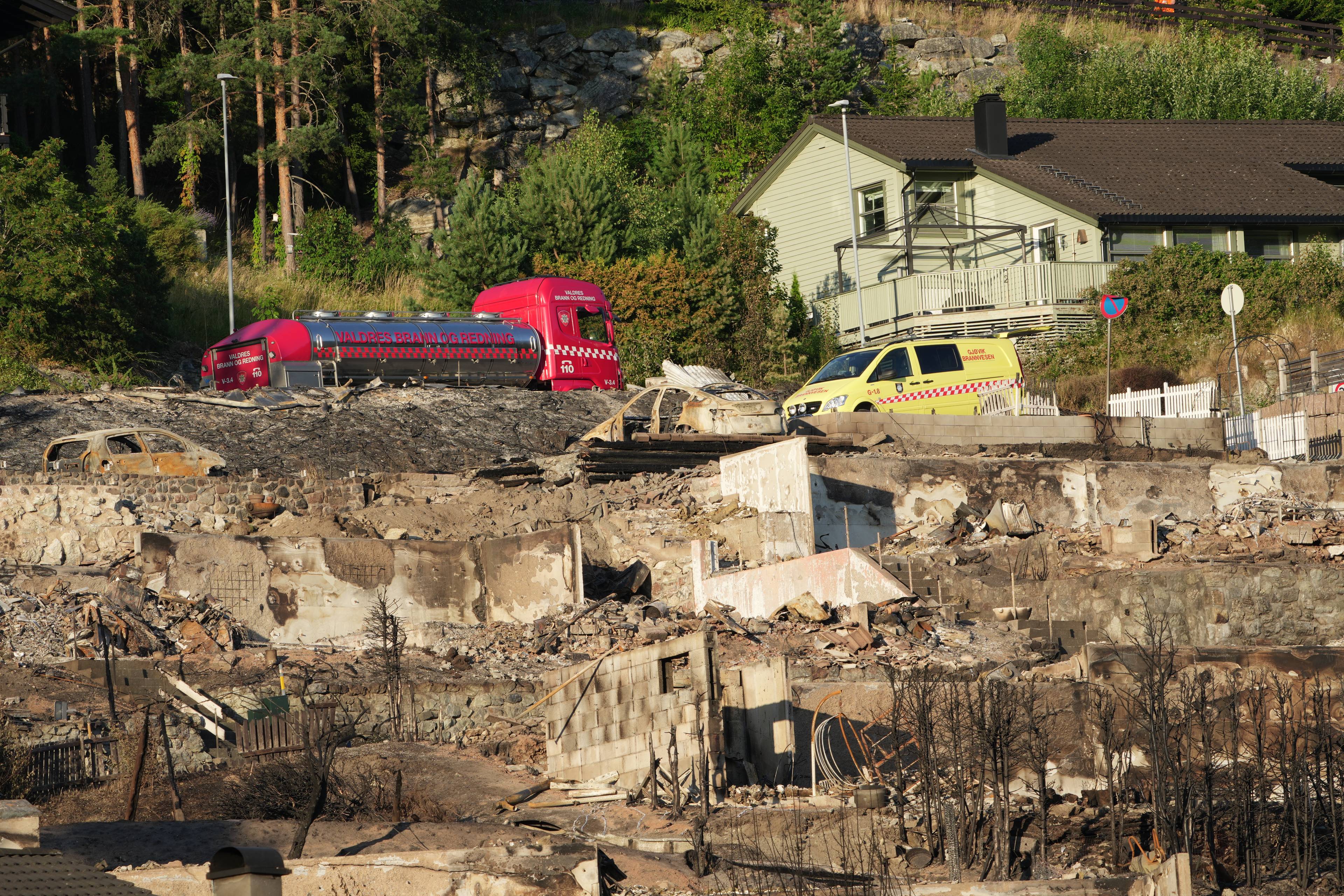 Branntomt. nødetater gi bakgrunnen.