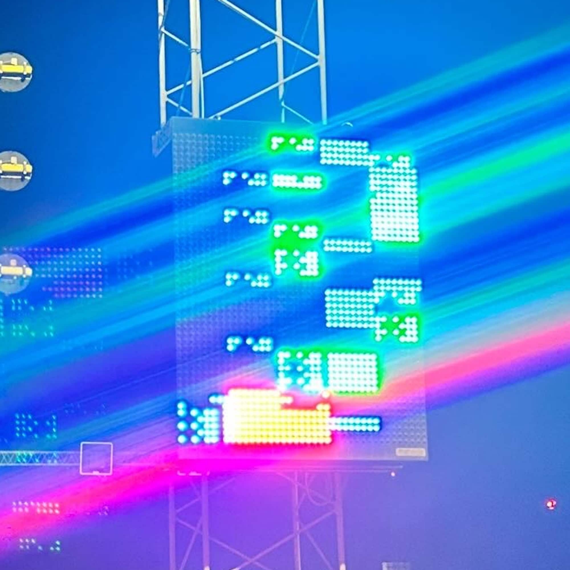 Ødelagt digitalt skilt i Follo