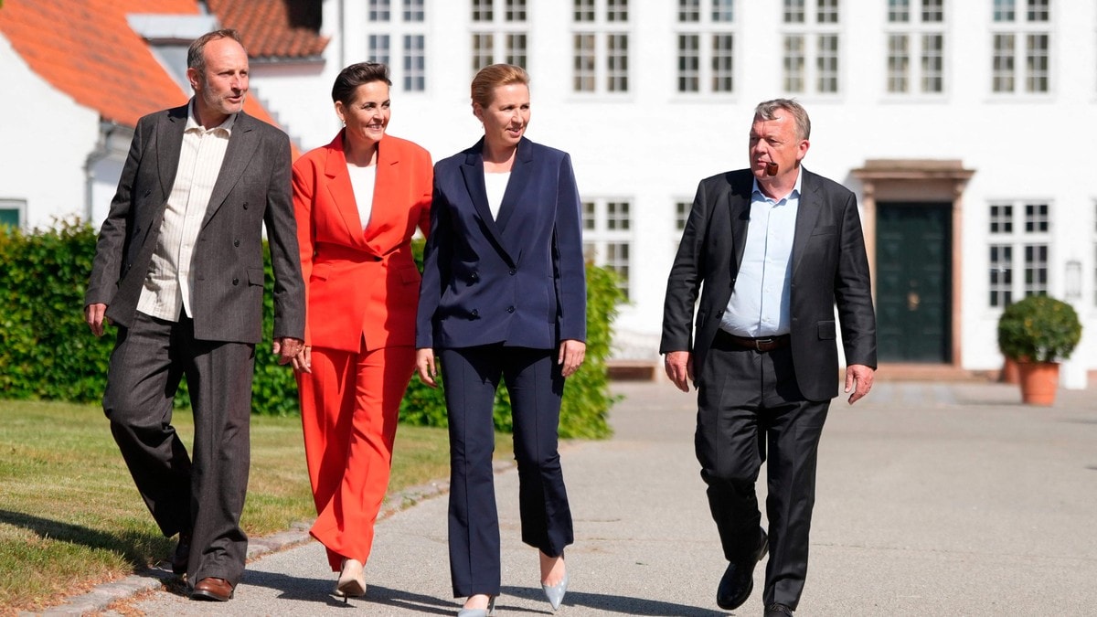 Presenterer firkløverregjeringen i Danmark