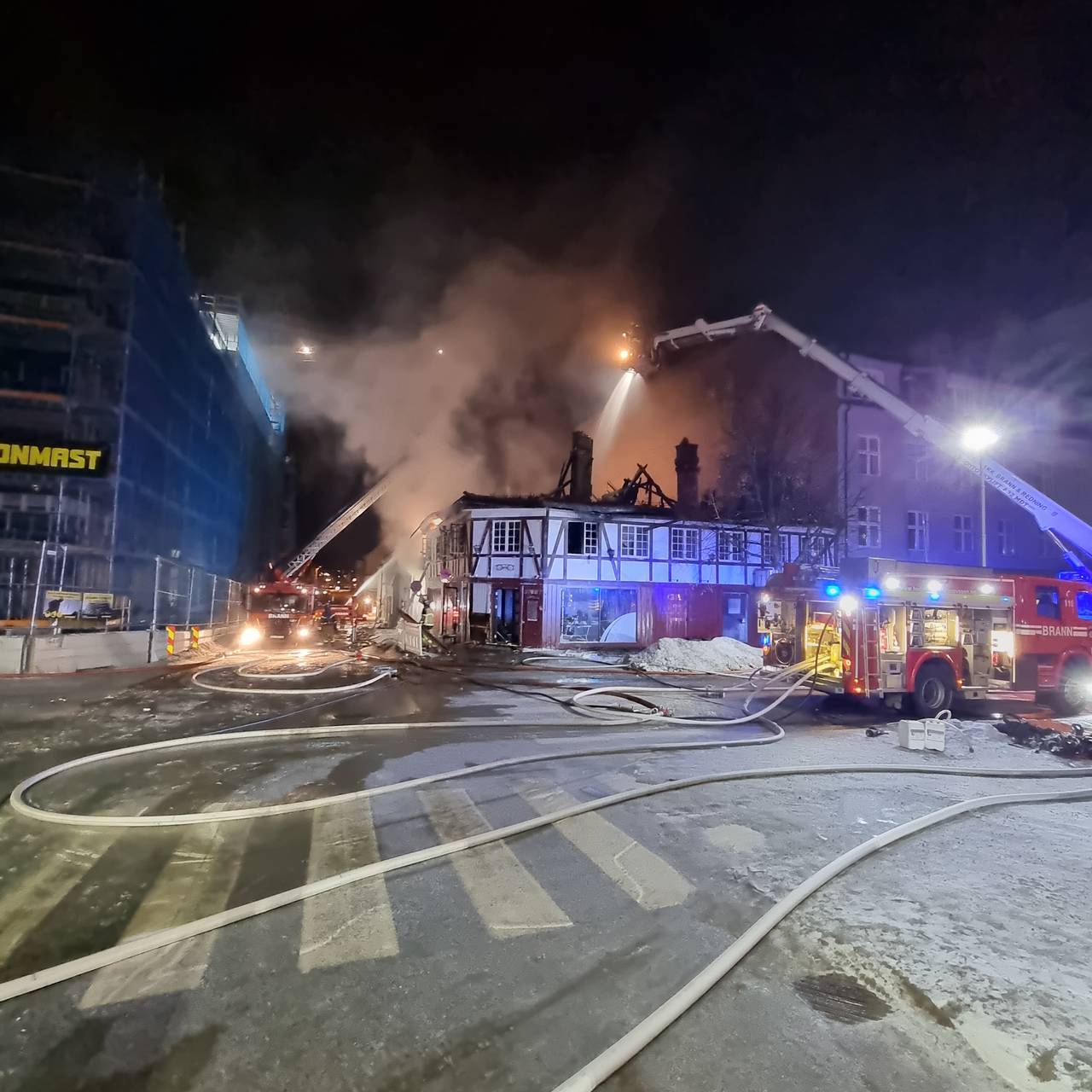 Brann i Hamar sentrum