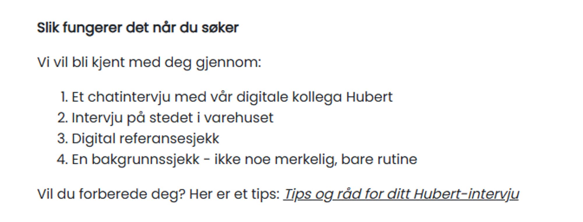 Rusta stillingsannonse