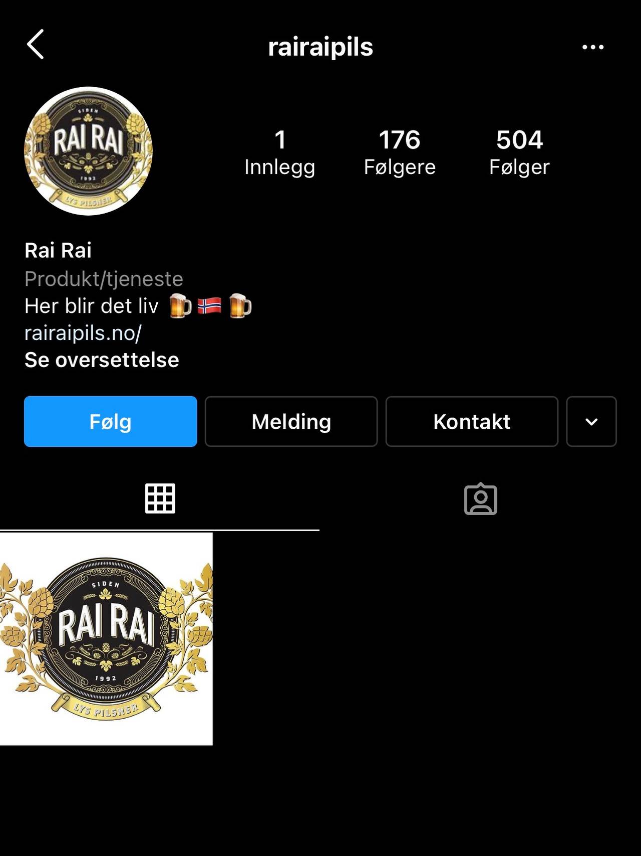 Slik ser Instagram-flyten til rairaipils ut nå.