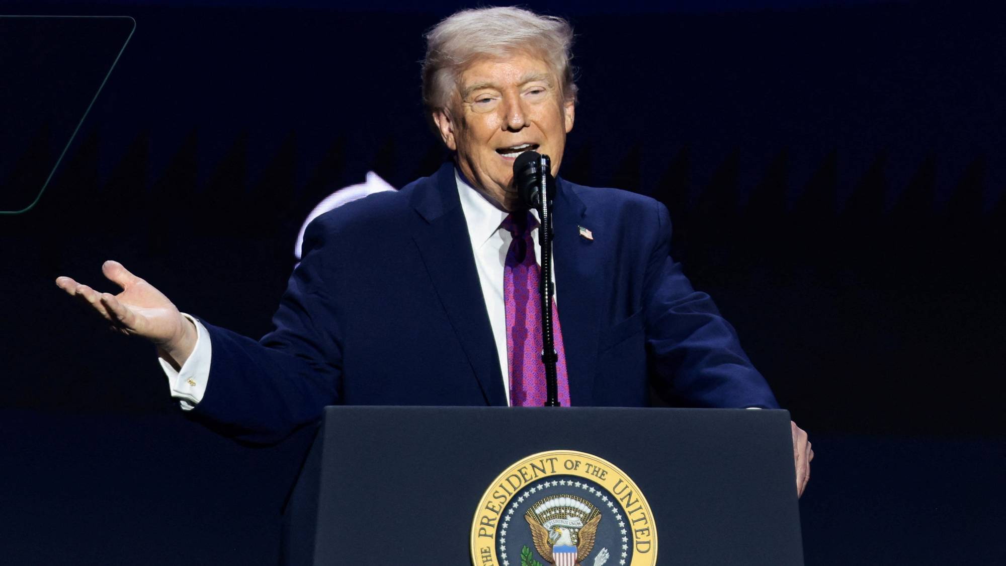 President Trump talte under Turning point 17. april 2026