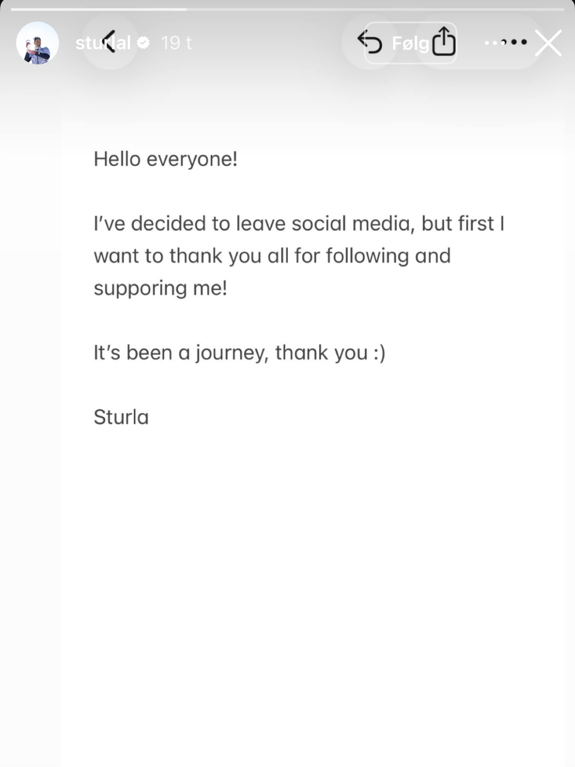 skjermdump tekst instagram