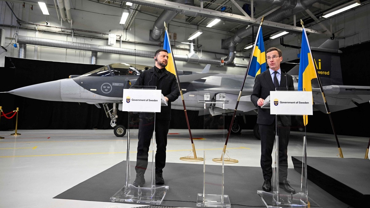 Ukraina får kjøpe over 100 svenske jagerfly