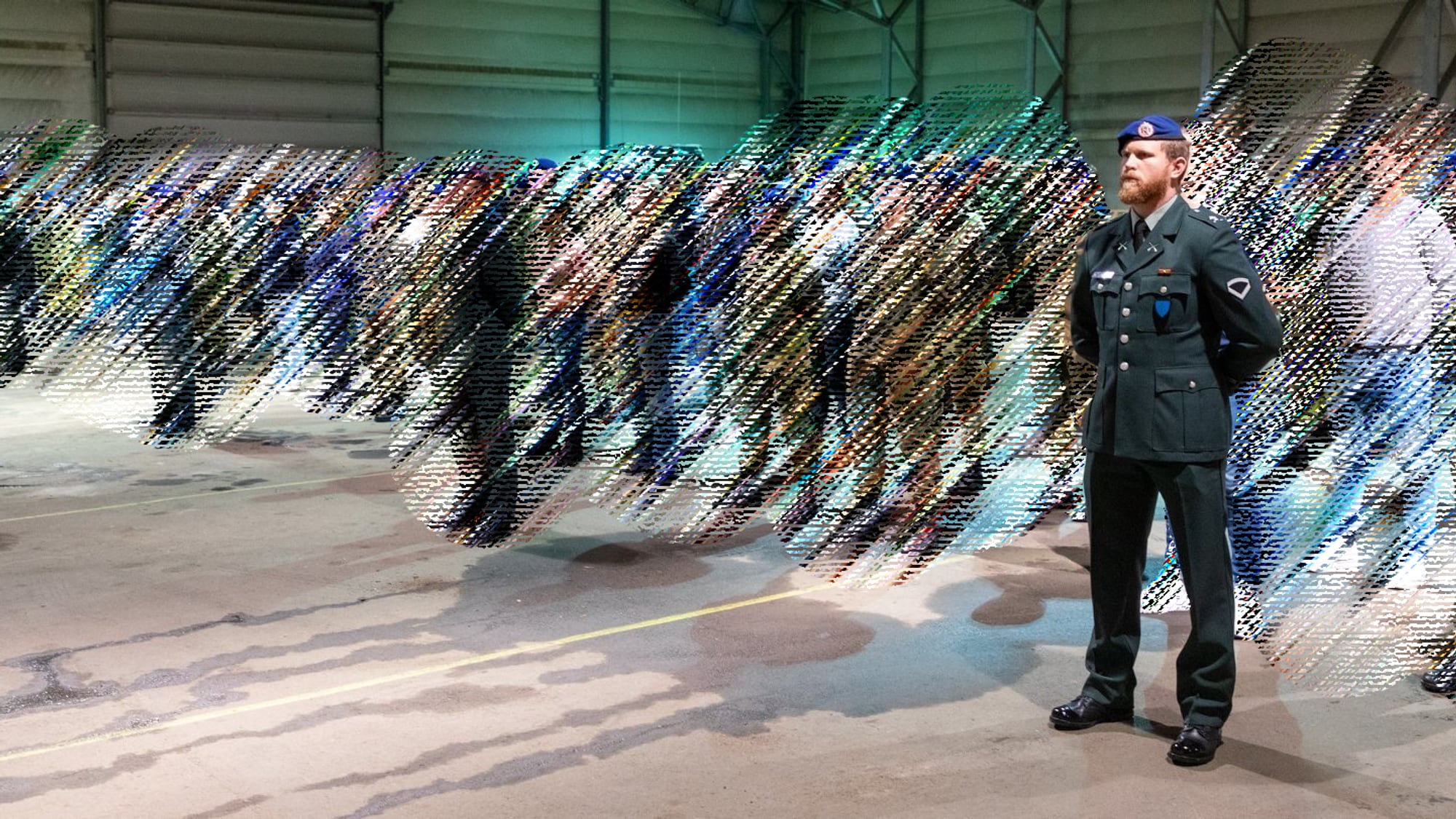 Eirik Lundby under oppstilling i forsvaret i 2019