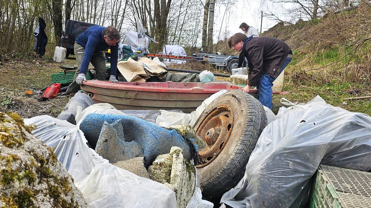 Ryddet over fem tonn plast i Norges mest forsøplede elv