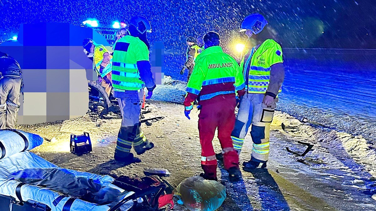Syv personer i front mot front-ulykke i Tønsberg: – Alvorlig ulykke