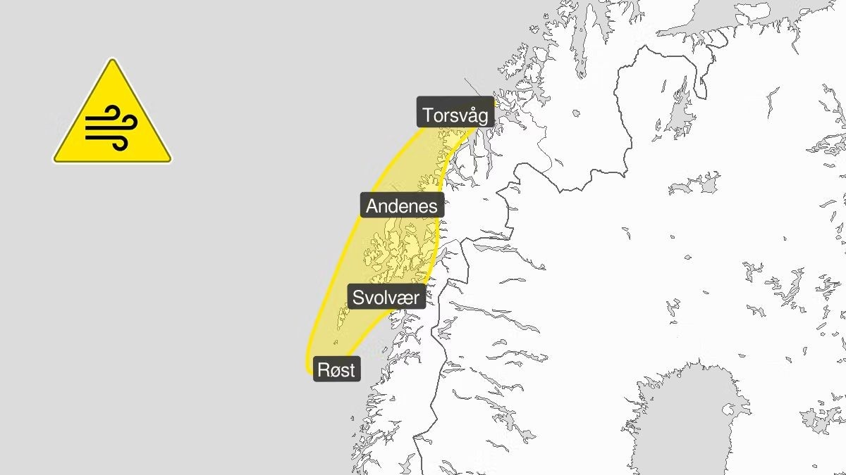 Har sendt ut farevarsel for vindkast