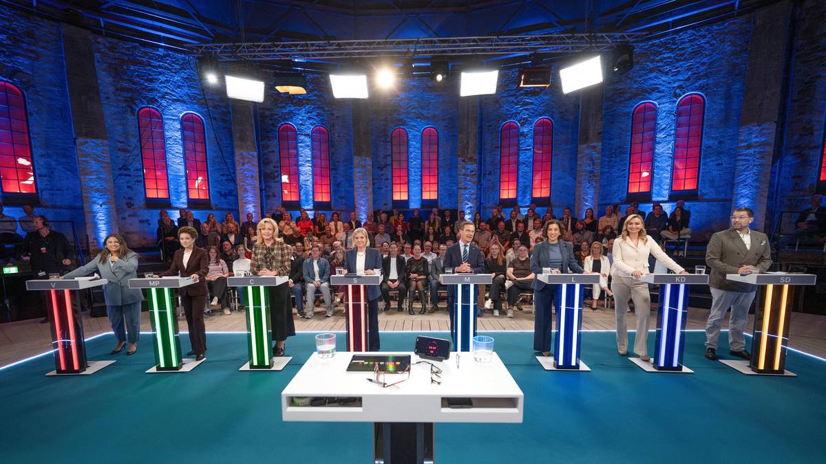 Ampert i den siste svenske partilederdebatten før valget søndag