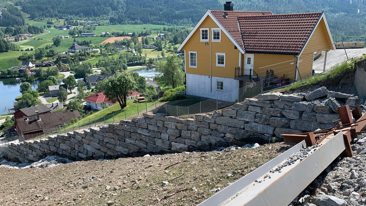 Huset til Bernt Kjøsnes juli 2020