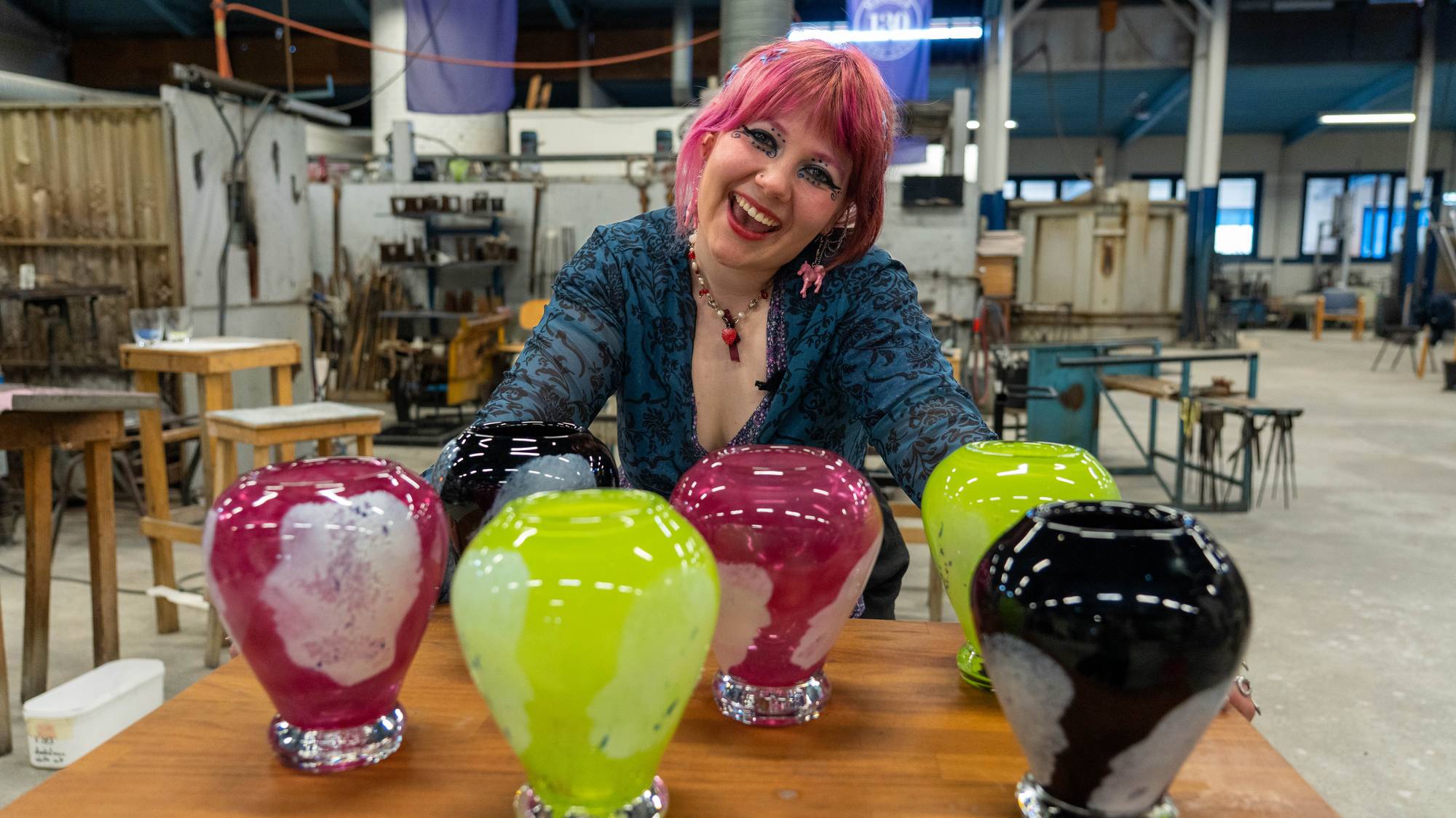 Maud Angelica Behn på Magnor Glassverk