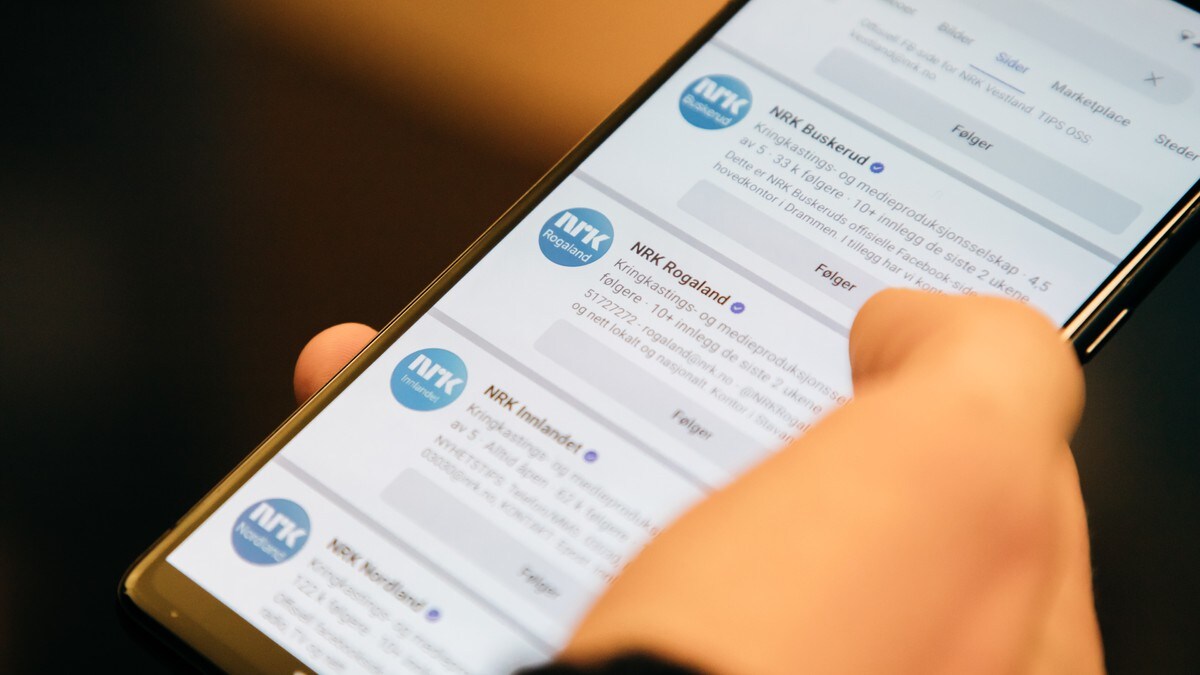 Nå finn du ikkje lenger NRK-distriktet ditt på Facebook