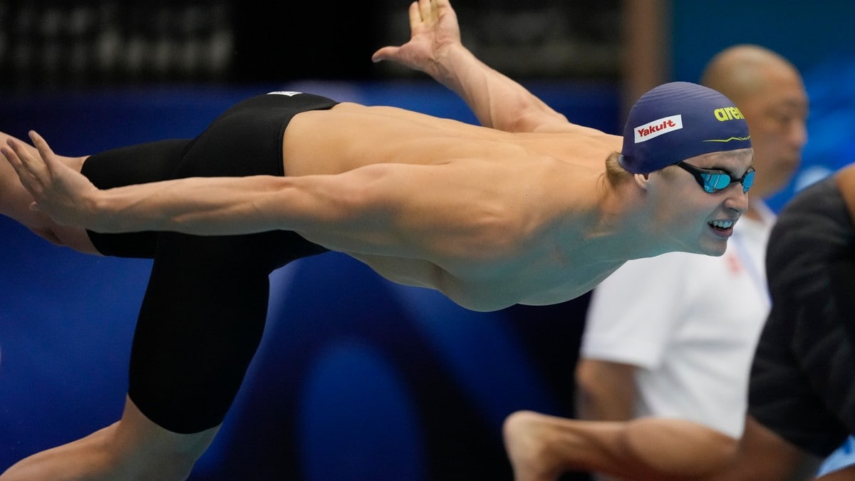 Nicholas Lia til semifinale på 50 meter butterfly i svømme-VM