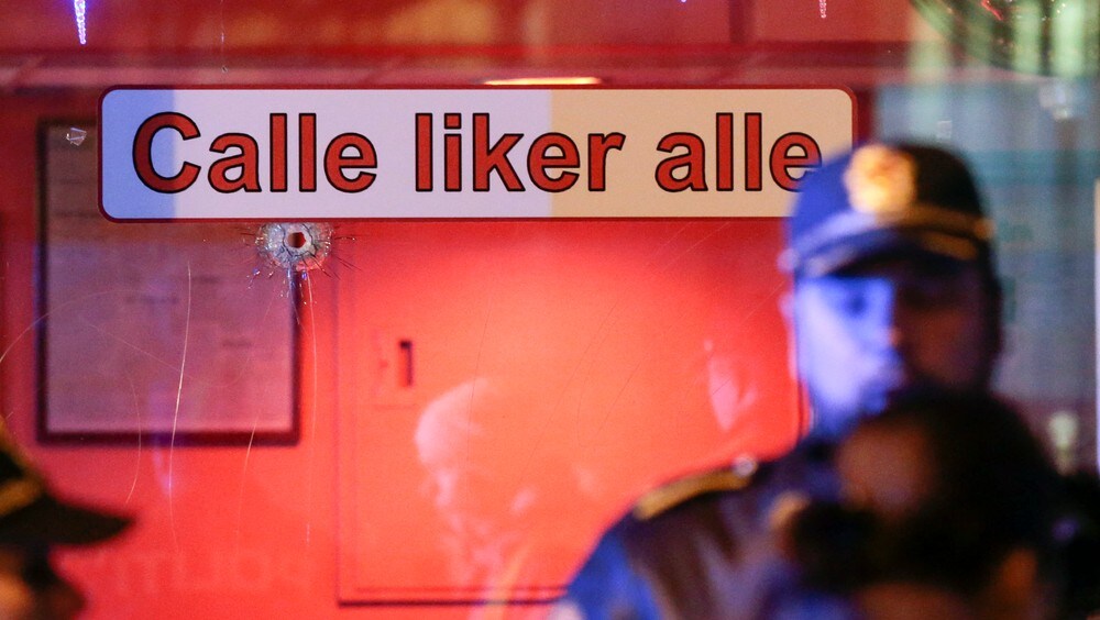 Skyting på Calles pub