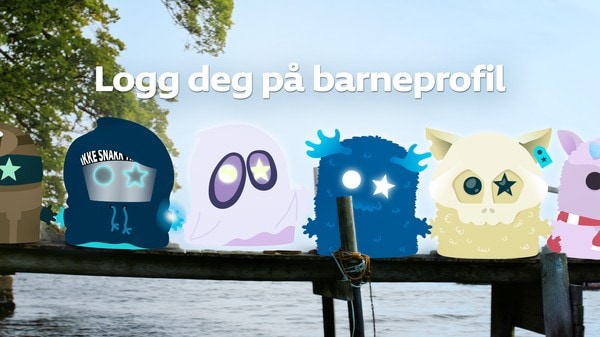 Logg på NRK og la barna få sin egen profil. Gjelder NRK TV-appen på storskjerm, mobil og nettbrett – og snart på tv.nrk.no.