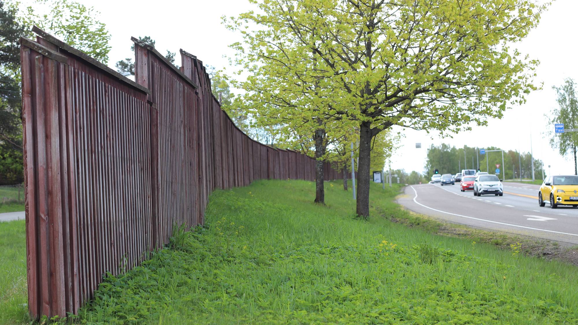 støyskjerm ved vei