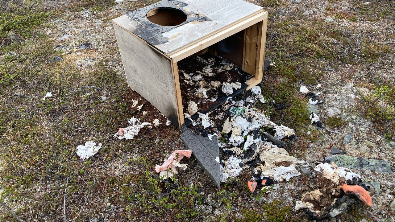 Forsøpling ved Goččesjávri