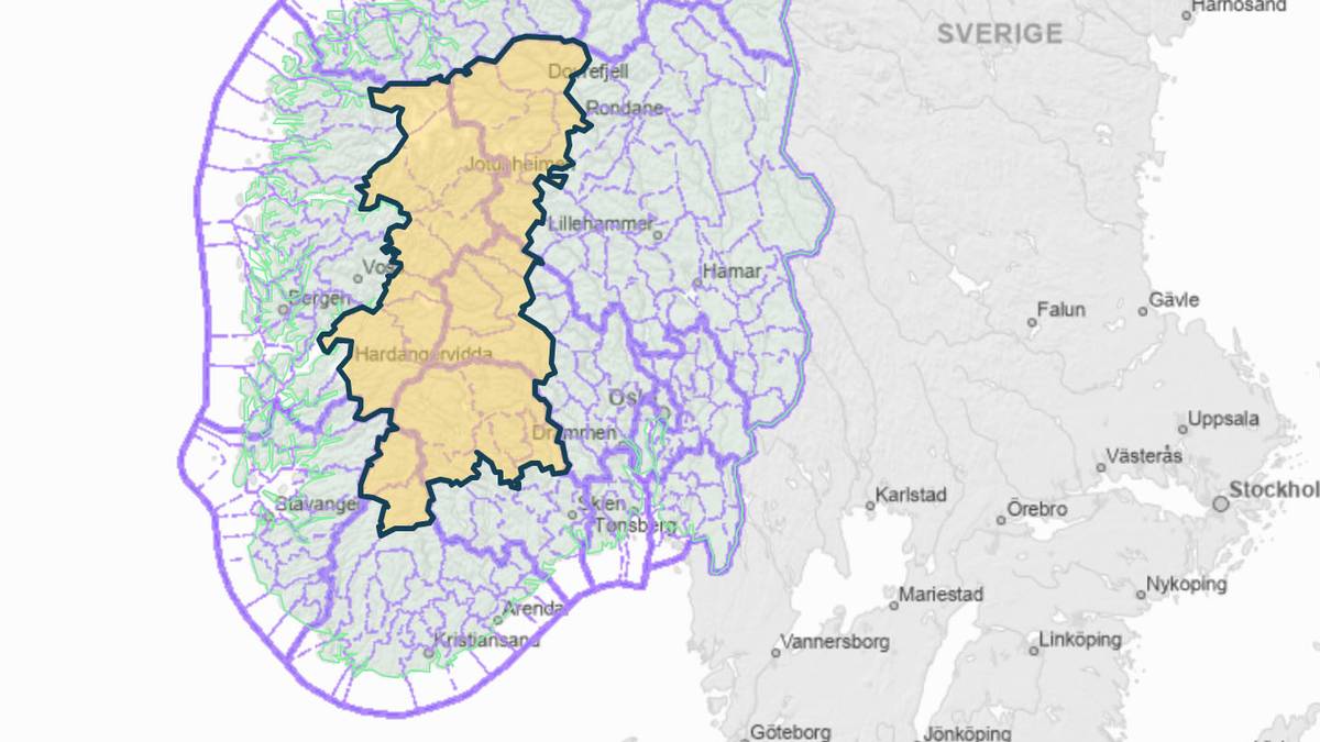 Flaumfare på gult nivå