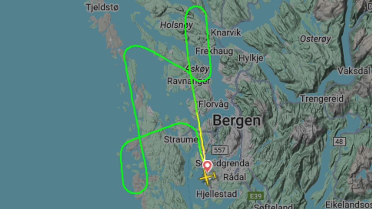 Widerøe-fly fra Bergen til Kristiansund måtte snu