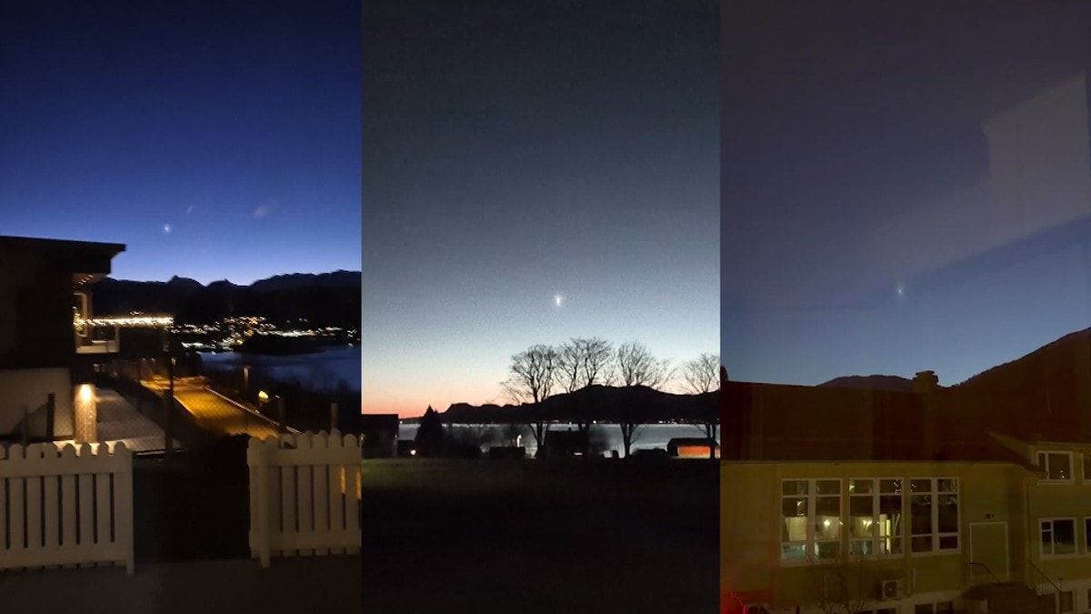 Lysfenomen på himmelen: – Så ut som det eksploderte