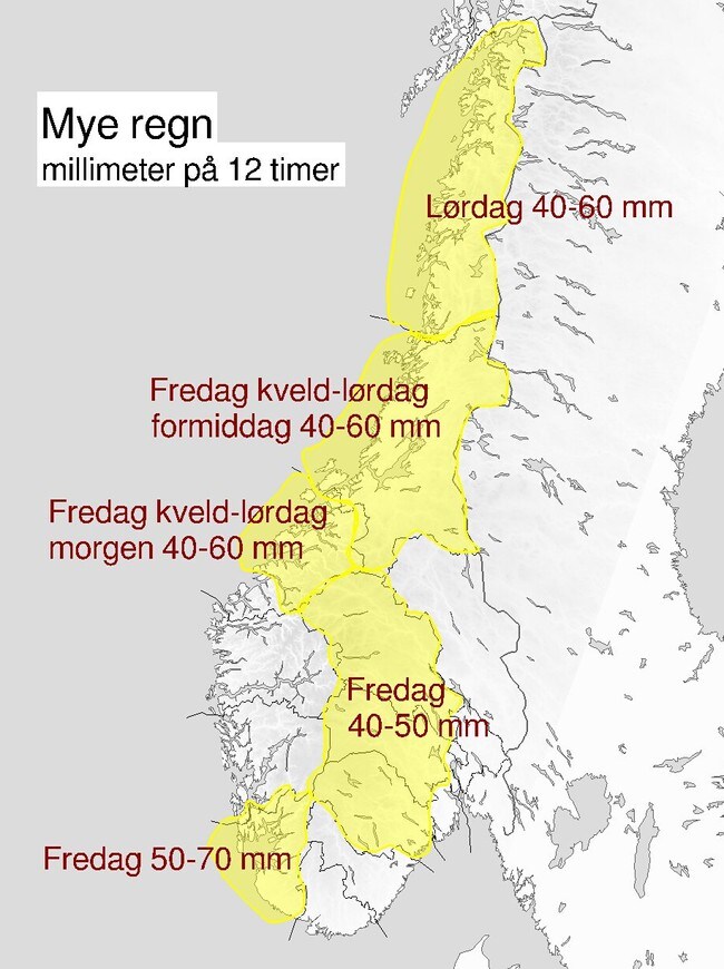 Slik ser værsituasjonen ut