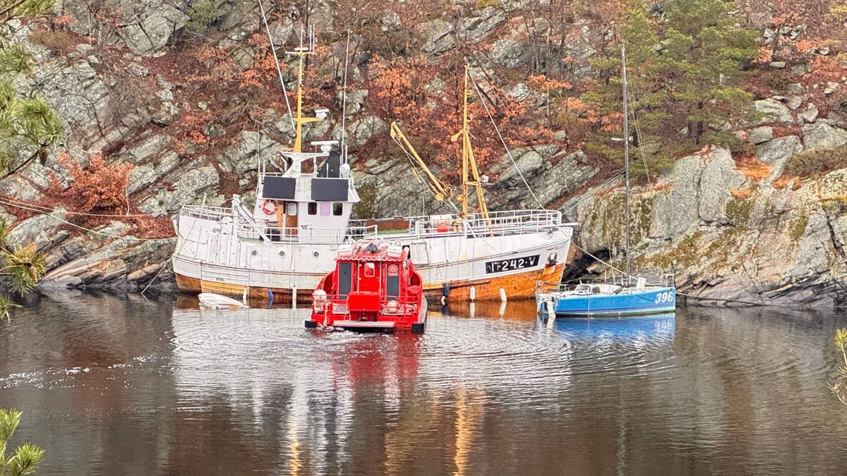 Reddet sjekte fra å synke