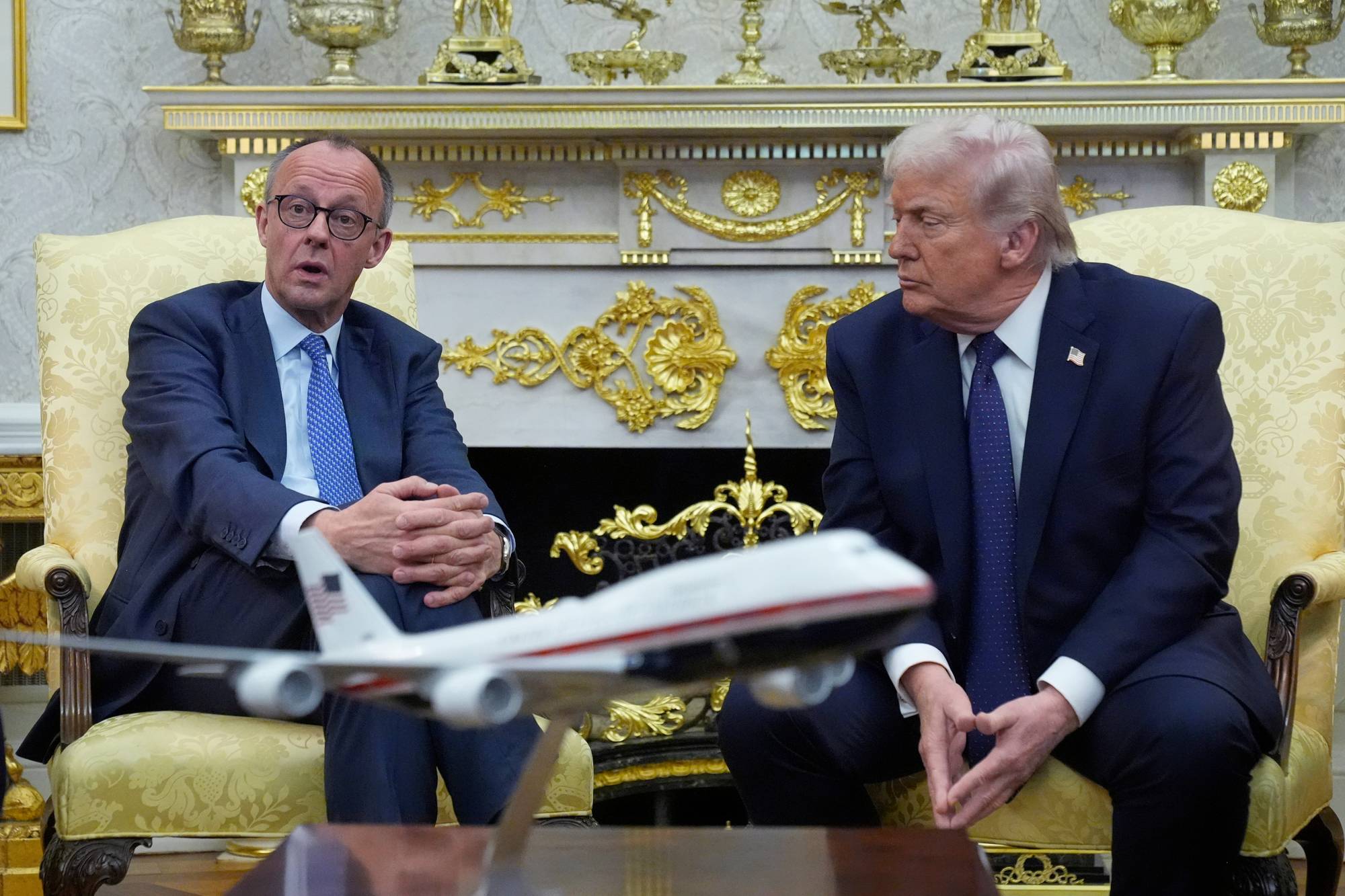 Merz og Trump i Det ovale kontor