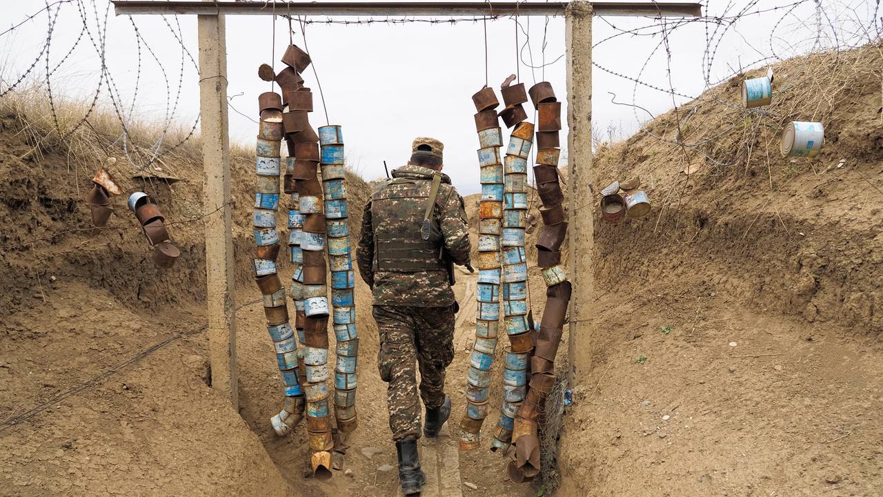 Armenian soldier in Nagorno Karabakh