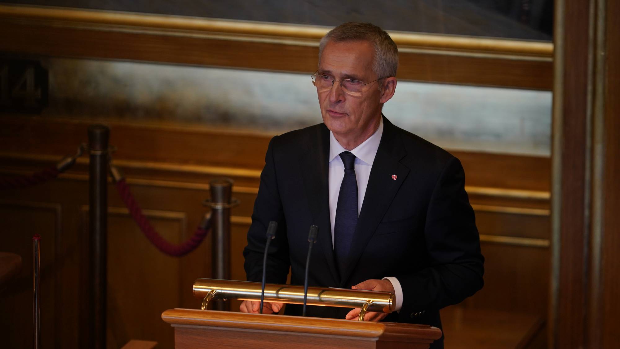 Finansminister Jens Stoltenberg legger frem statsbudsjettet for 2027.
