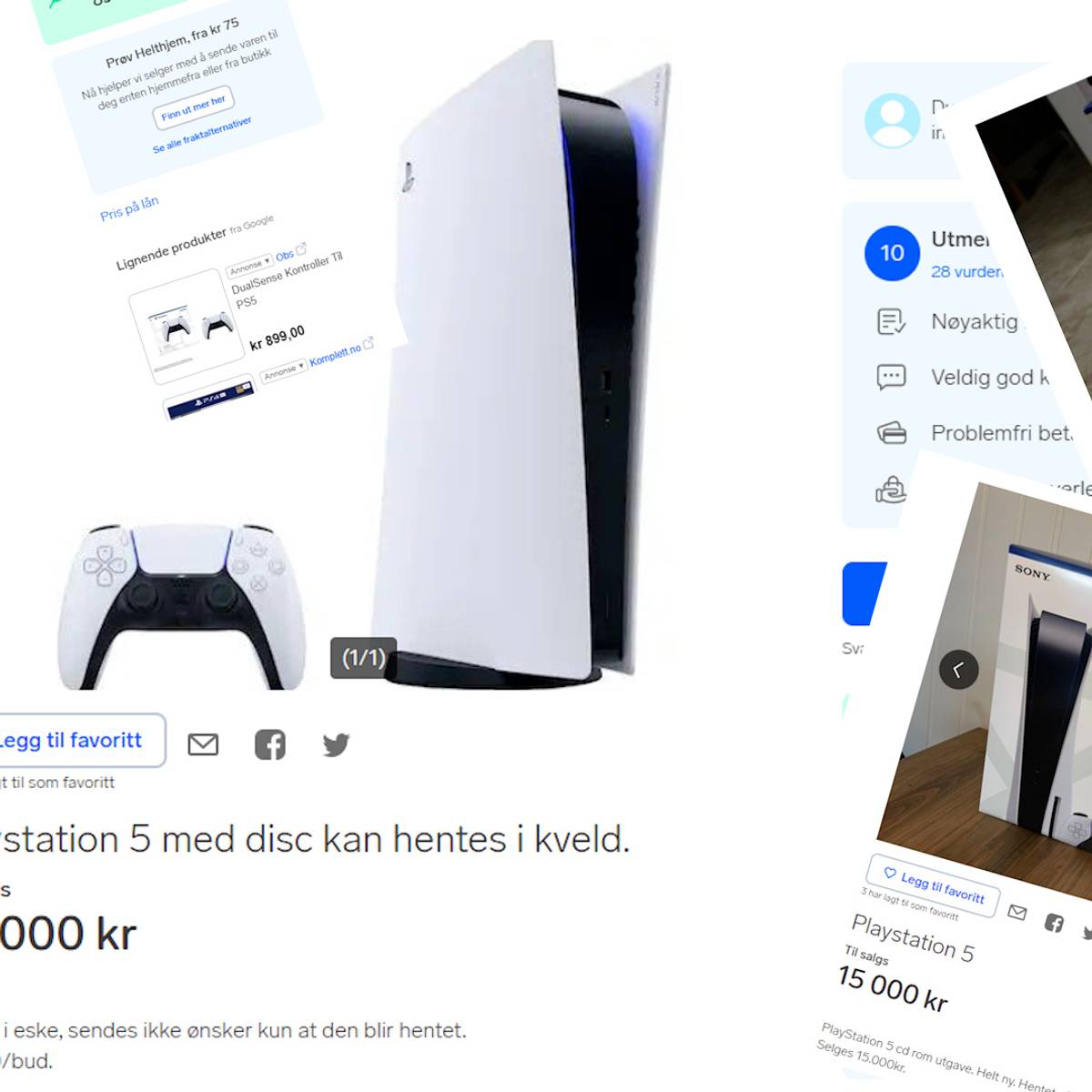 Folk er desperate etter Sony PS5 på «svartebørsen», selger på Finn for  mange tusen – NRK Nordland