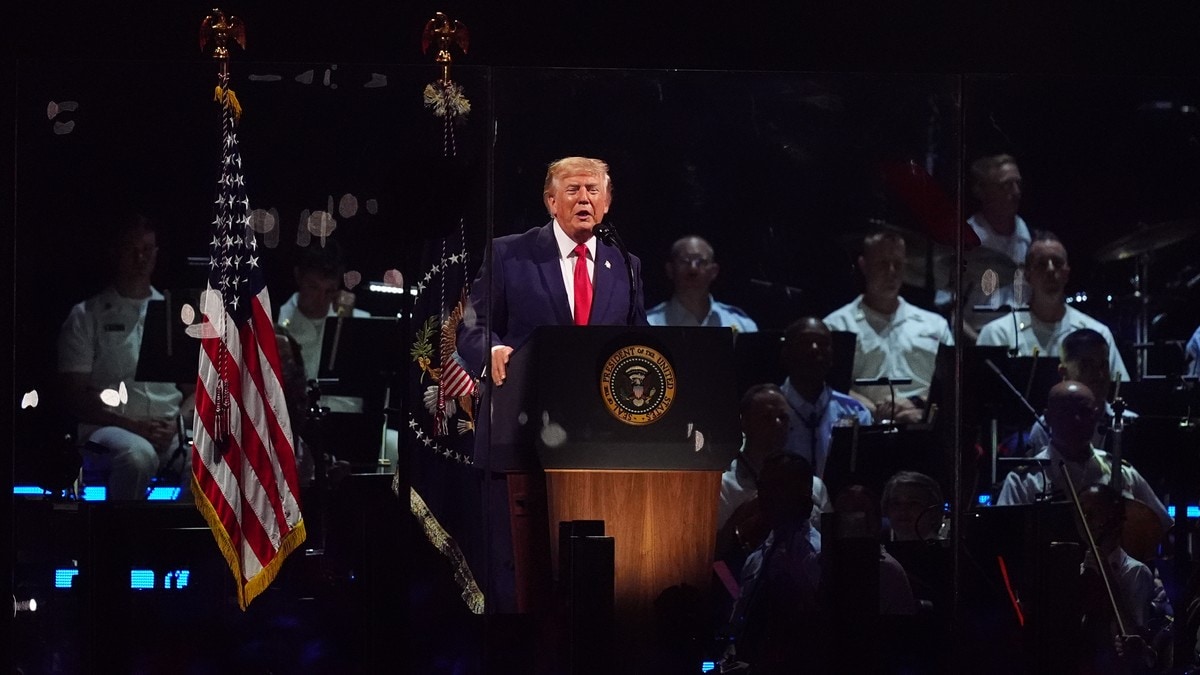 Trump 250-årstale utsatt på grunn av uvær