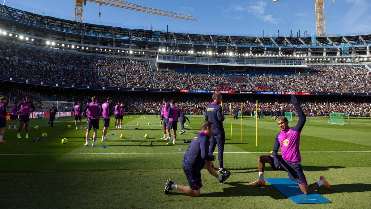 Barcelona trente på Camp Nou for første gang på to år – 21.000 betalte for å se