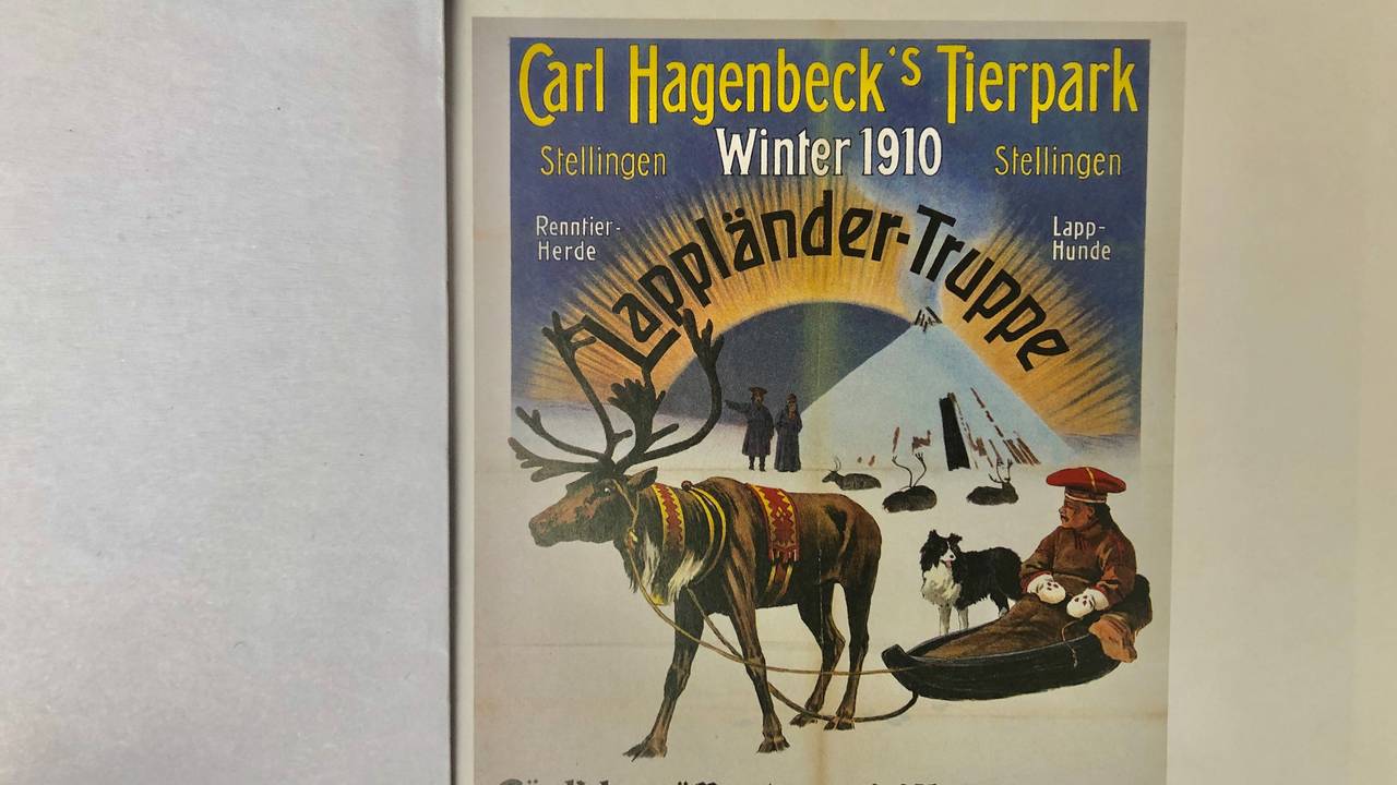 Plakat om samer på utstilling