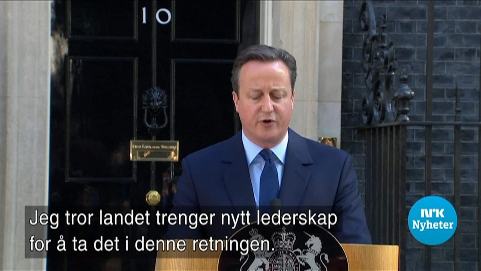 Cameron resigns – NRK Urix – Foreign news and documentaries