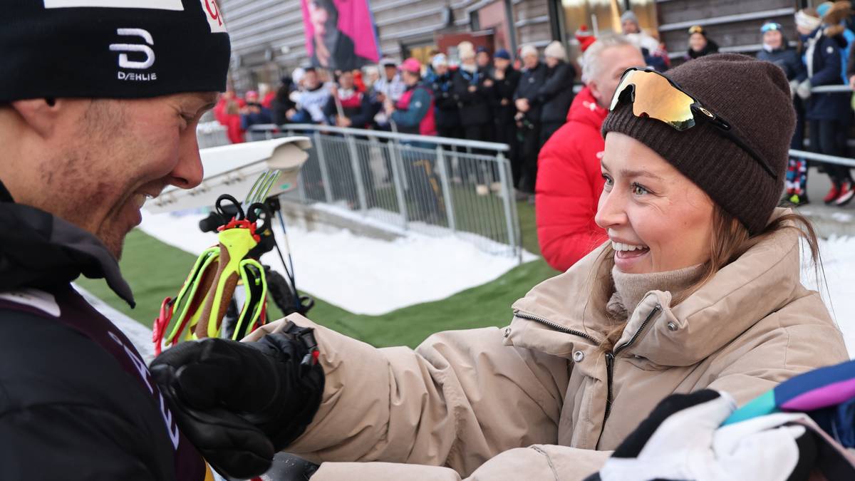 Omfamna av kjærasten etter bragden: – Eg berre skreik i øyra hans