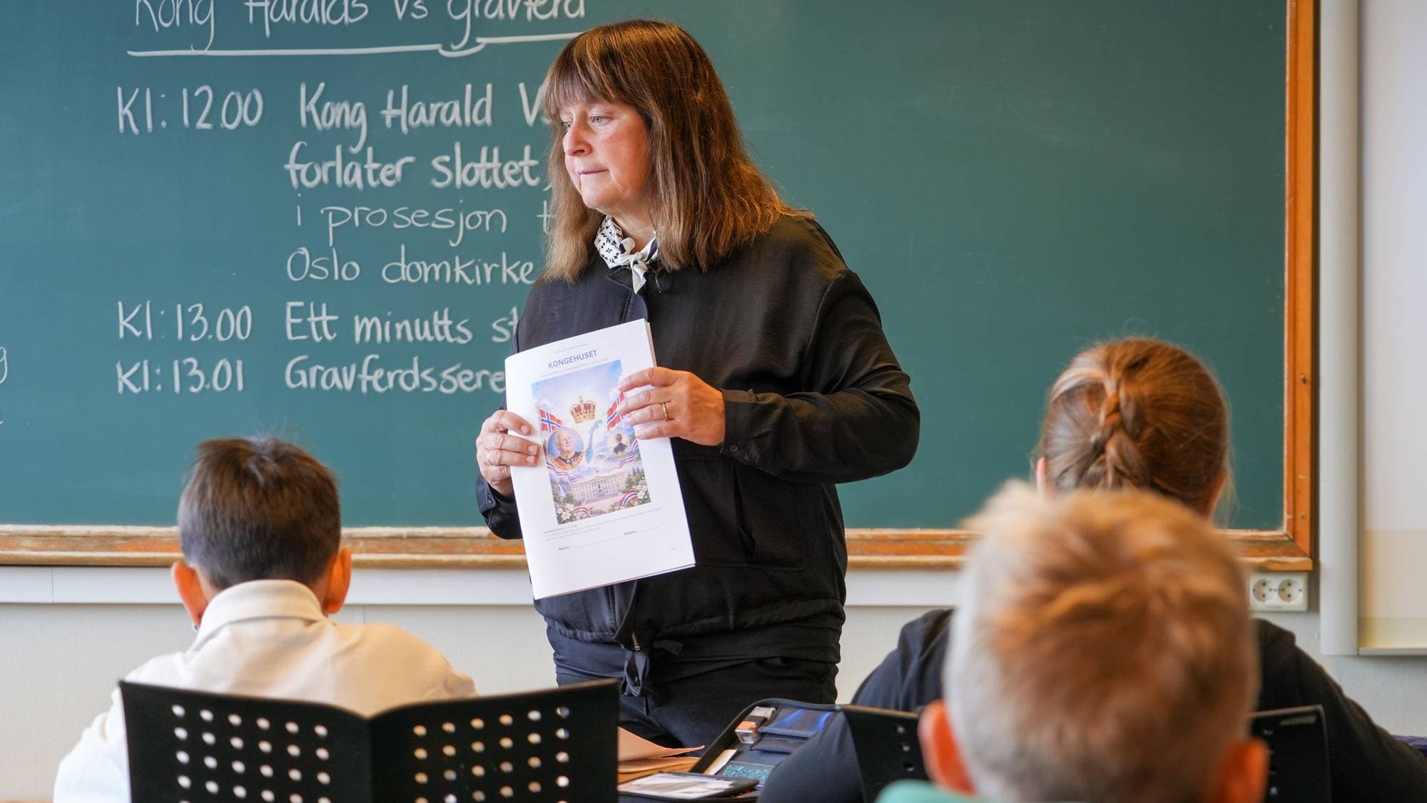 Lærar Margrethe Vinje på sjette trinn ved Østbyen skole