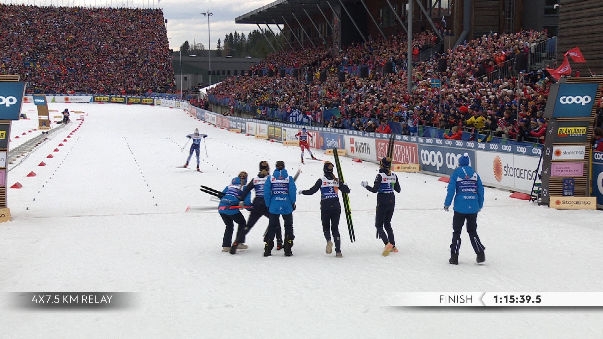 Svensk superopphenting i nervedrama - VM-sølv til Norge