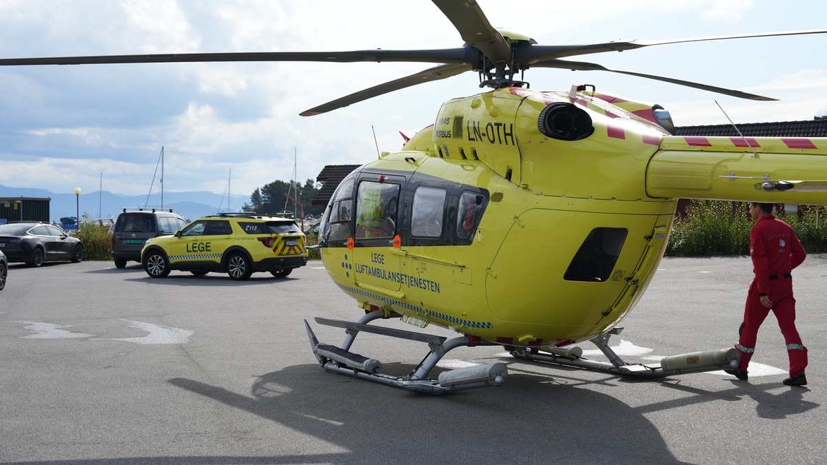 Funn av bevisstløs person i sjøen i Stord – luftambulanse på stedet