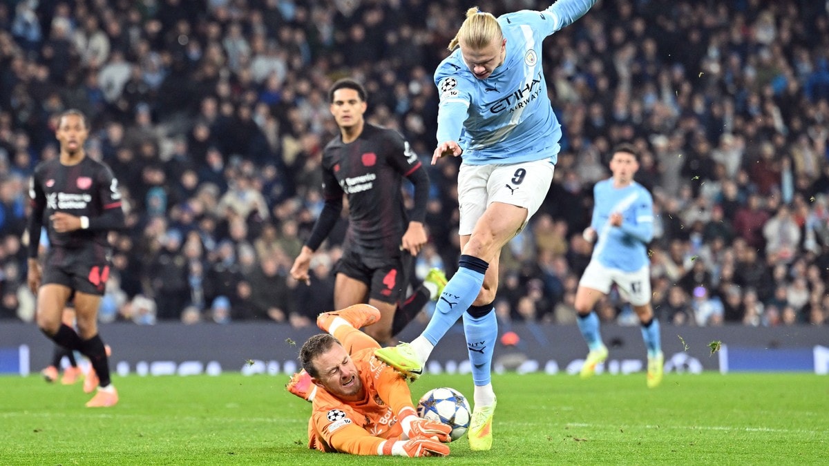 Haaland med store sjanser fra benken – Leverkusen rystet City