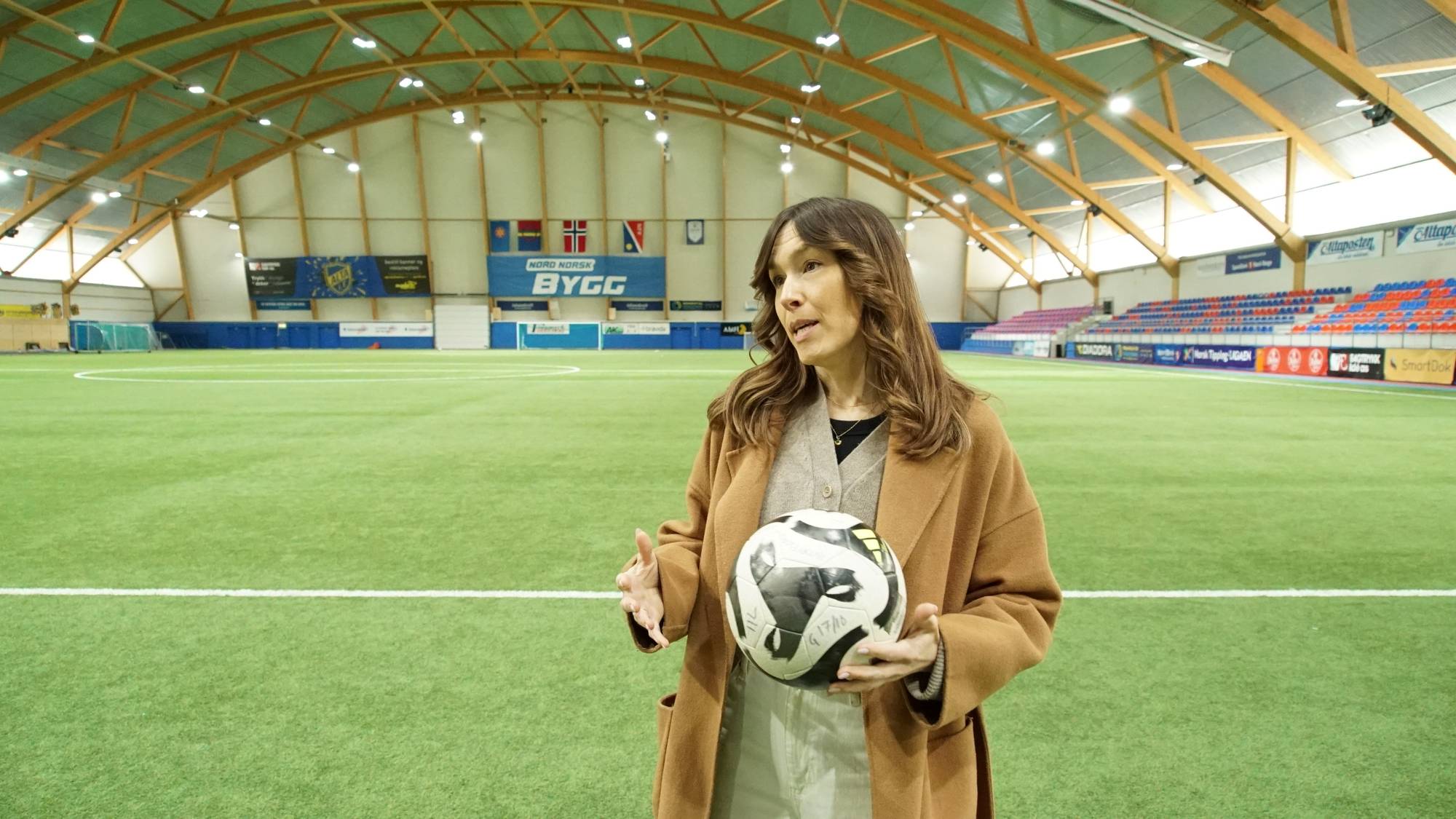 Merete Reginiussen i Alta, etter å ha skrevet et innlegg om sene fotballkamper for barn.