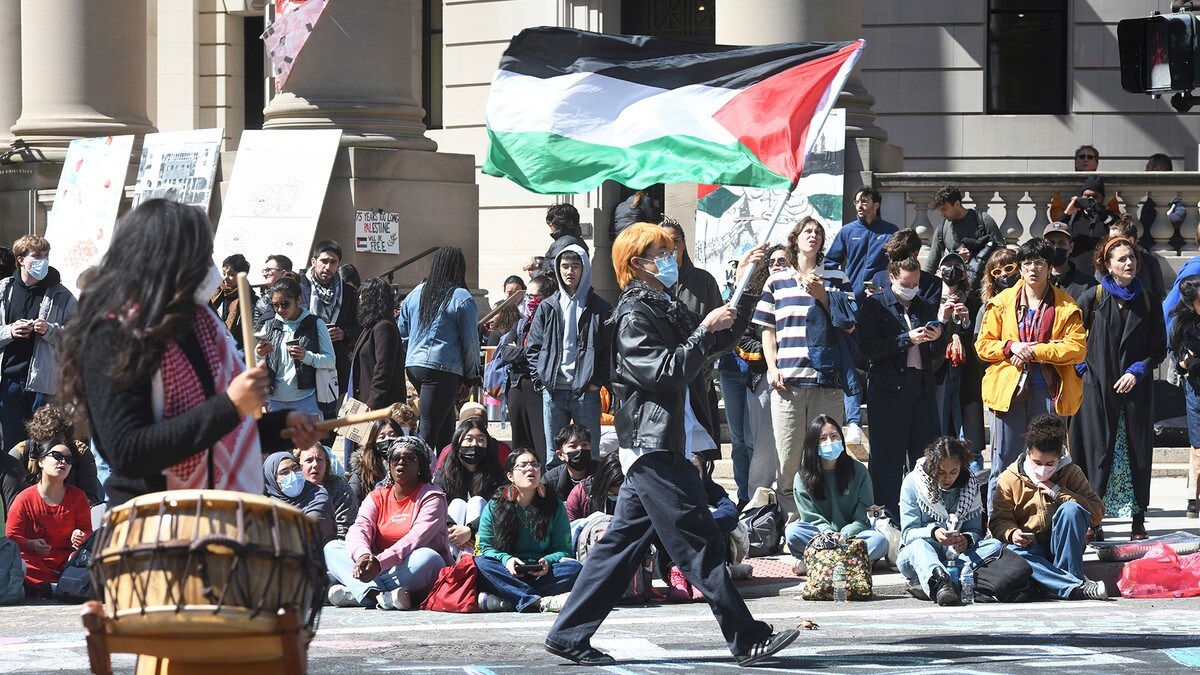 Studentprotester mot Israel øker i USA