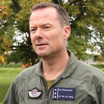 Oberst Helge Rasmussen, luftvingsjef på Bardufoss