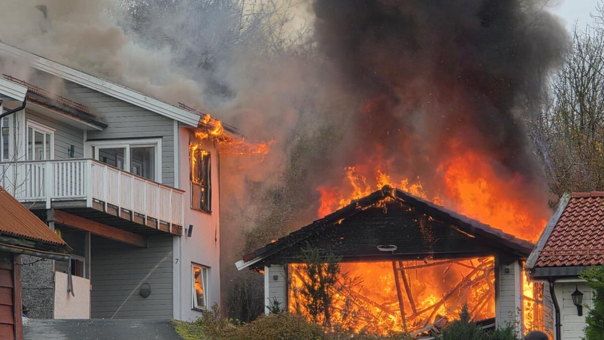 Brann i hus og garasje i Øygarden: – Kontroll på bebuarar