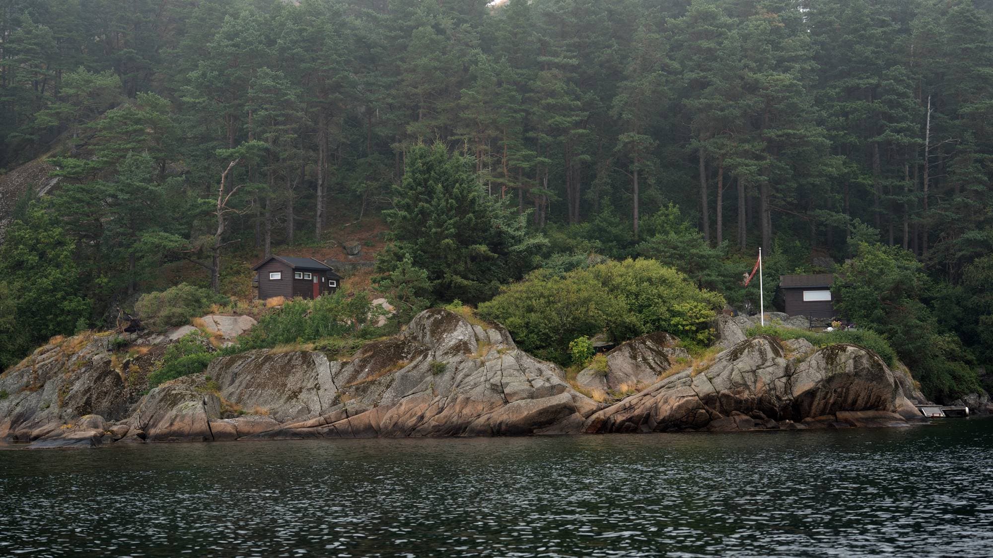 Hytta der bråket startet. Kari Nessa Nordtuns families hytte. Farsund kommune.