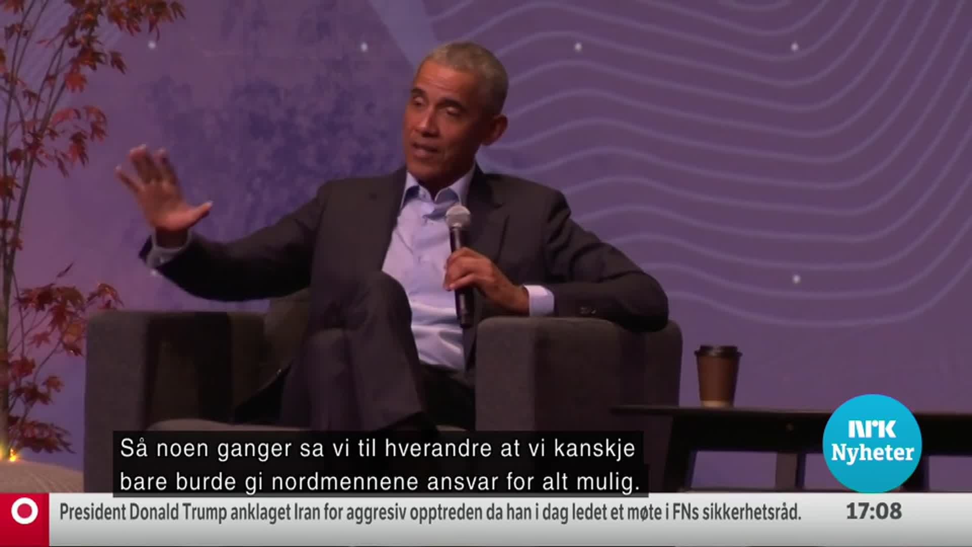Obama på norgesbesøk: Om bare nordmenn var de som bestemte. Da ville alt vært i orden og fredelig