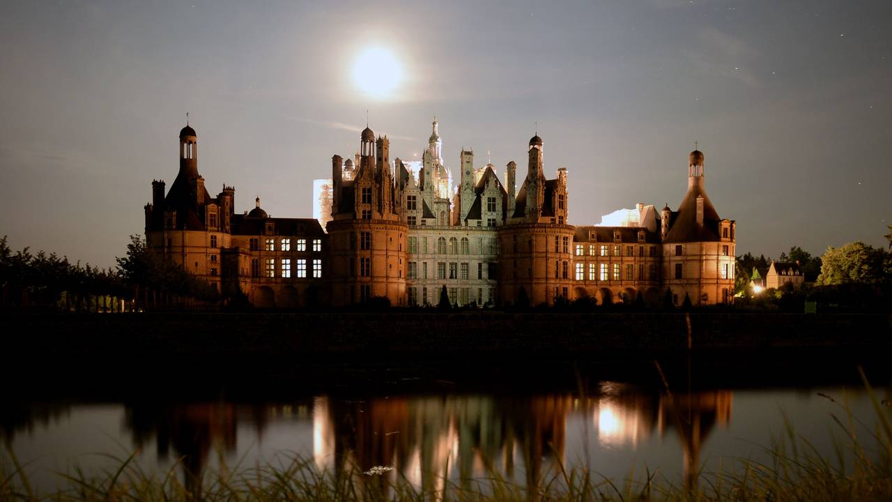 Det franske slottet Chambord Castle.