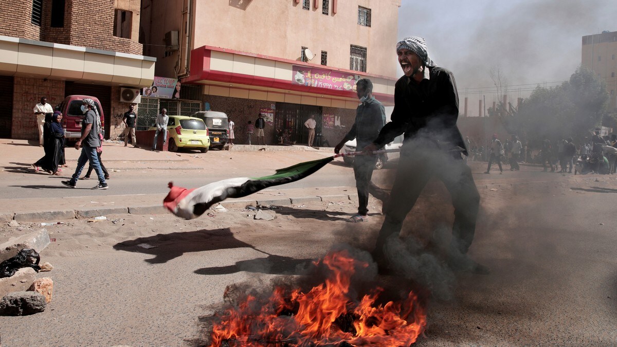Sju drepne under demonstrasjon i Sudan